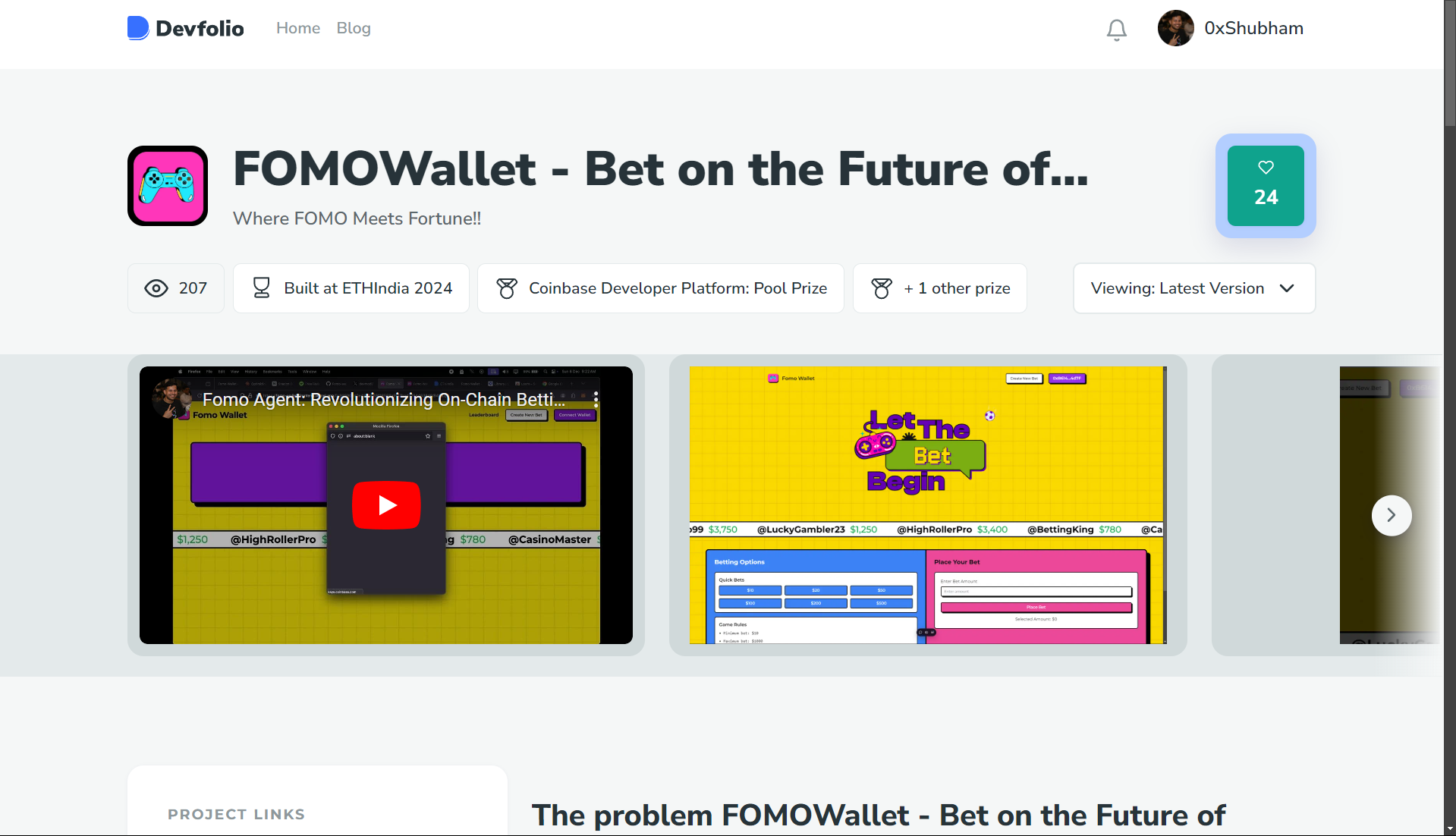 Fomo Wallet screenshot